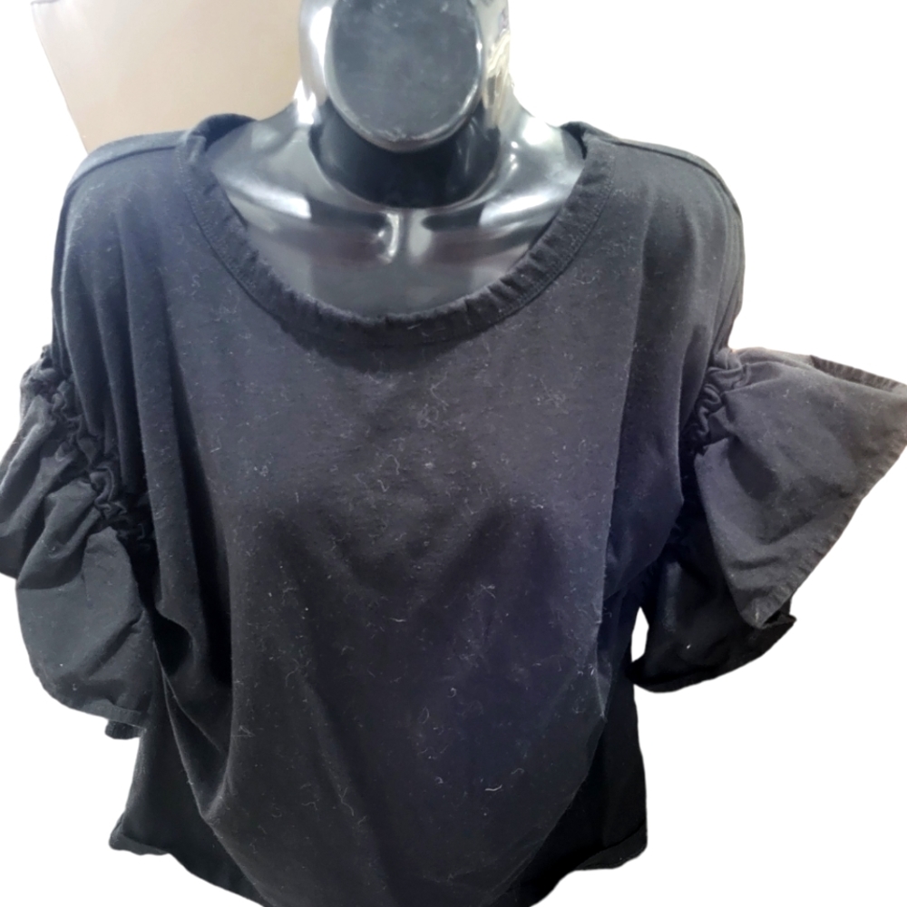 Womens H&M black blouse size M